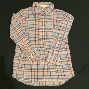 J Crew Crewcuts Girls Plaid Shirt size 7